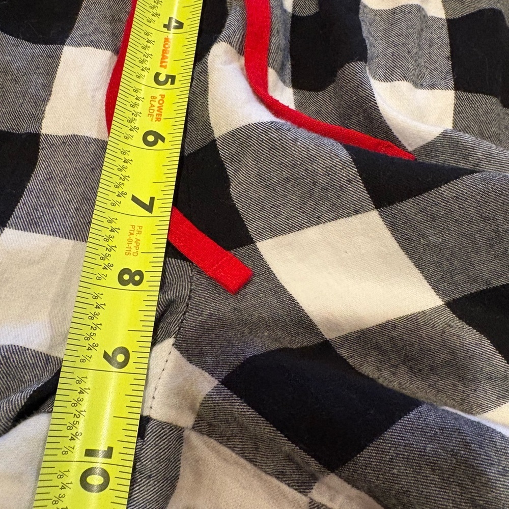 Wondershop Black and White buffalo check/red piping  Pajama Set women’s XS - Picture 15 of 16